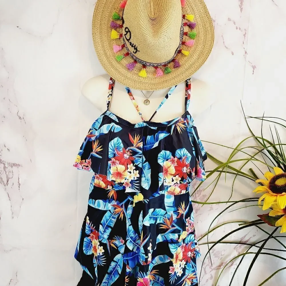 New Boutique item! Tropical Summer swimsuit boyshort